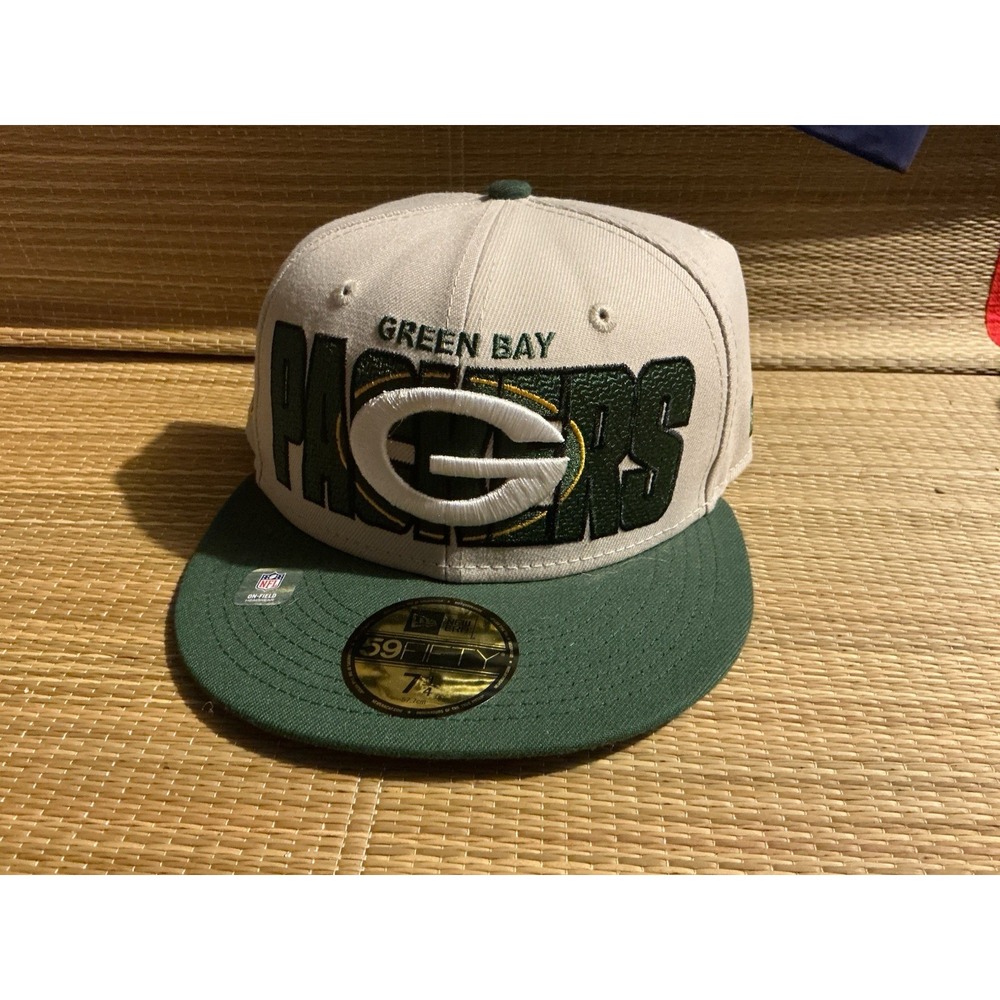 Green Bay Packers Baseball Cap NWT 7 1/4 NEW ERA 59Fifty Embroidered